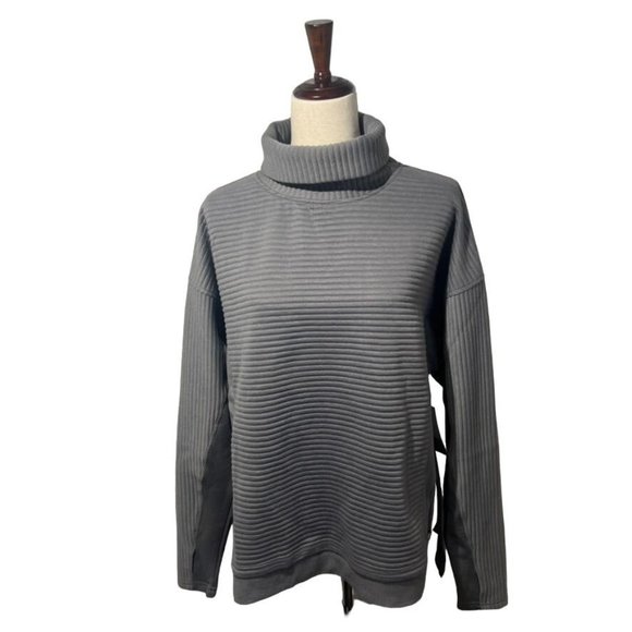 Tahari Sport Turtleneck Pullover | Grey | Size: Medium - Picture 1 of 15